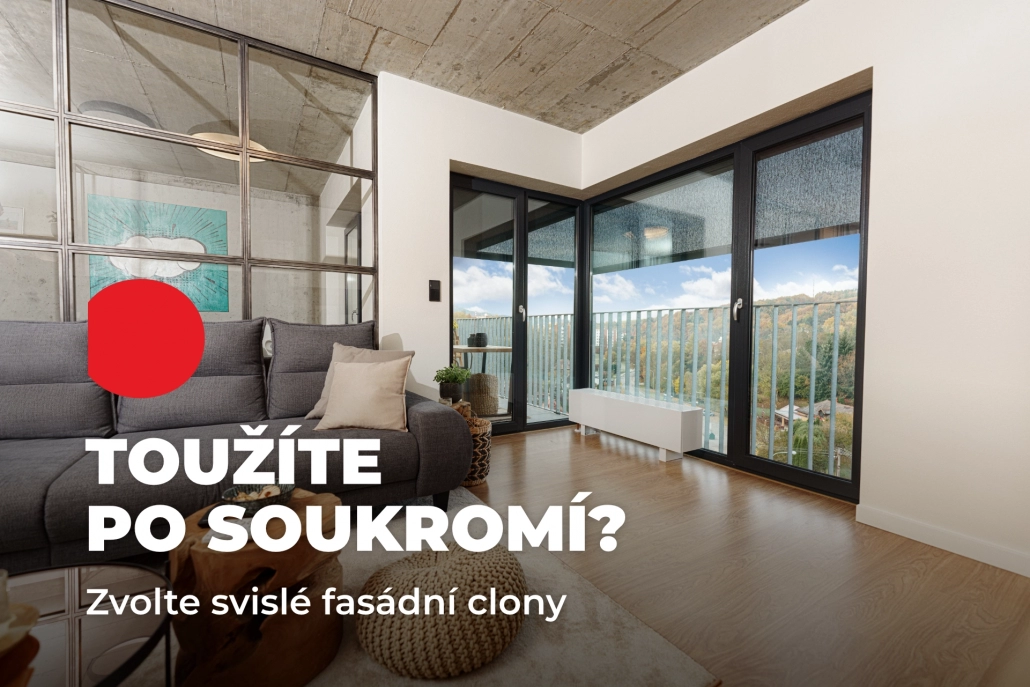 Svislé fasádní clony