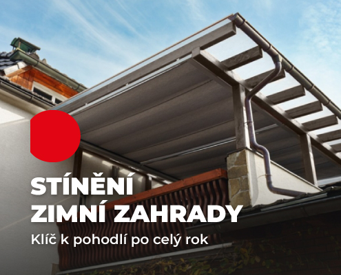 Efektivní stínění zimní zahrady